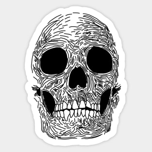 Skull Web Sticker